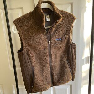 Patagonia Brown Pile Fleece Vest Size L